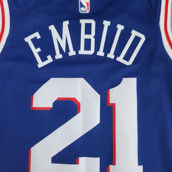 Philadelphia 76ers Joel Embiid Nike Swingman Jersey Men's Size Medium - Picture 5 of 11